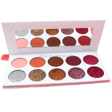 Hot professional Matte glitter eyeshadow presse Palette waterproof Cosmetics Makeup private label eyeshadow palette